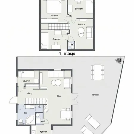 Casa vacanze With Two Terraces Near Risor Sondeled