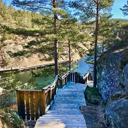 With Two Terraces Near Risor *