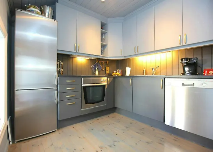 With Two Terraces Near Risor Ferienhaus *