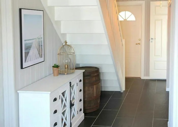 With Two Terraces Near Risor Ferienhaus