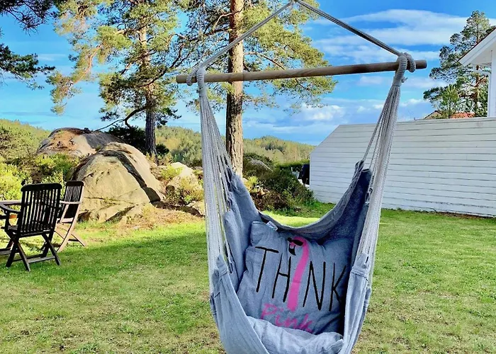 With Two Terraces Near Risor Ferienhaus Sondeled